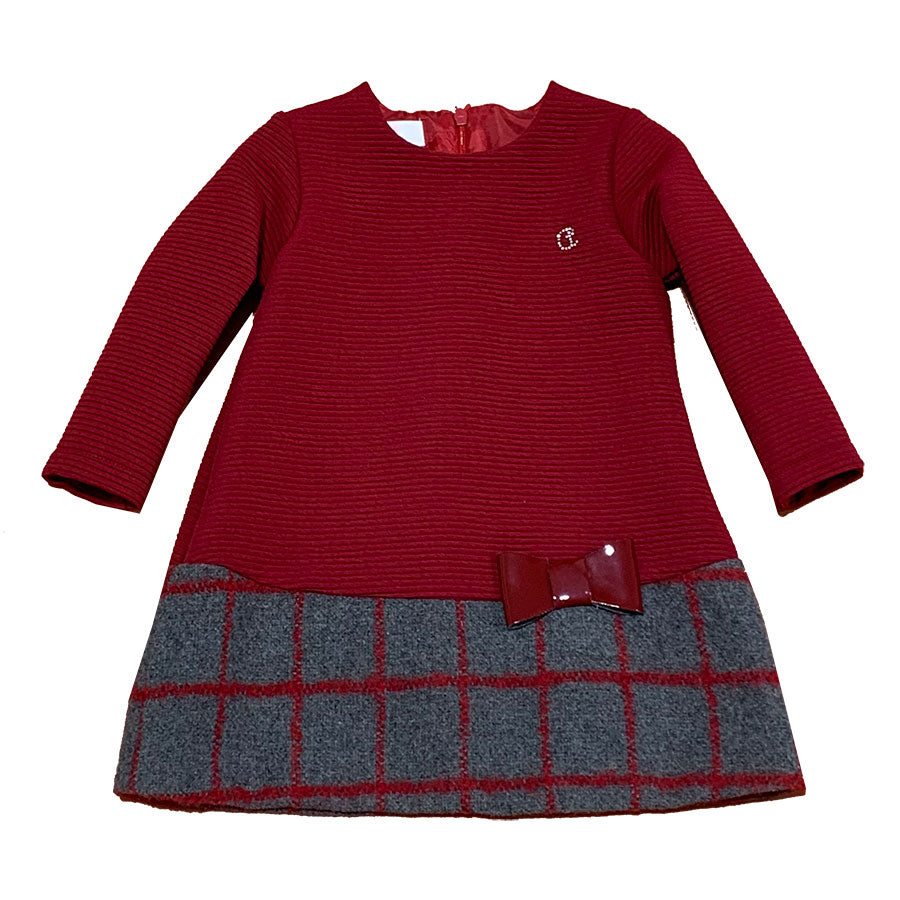 Robe de la ligne vêtements fille Ambarabà, avec fermeture éclair au dos. Partie inférieure en tis...