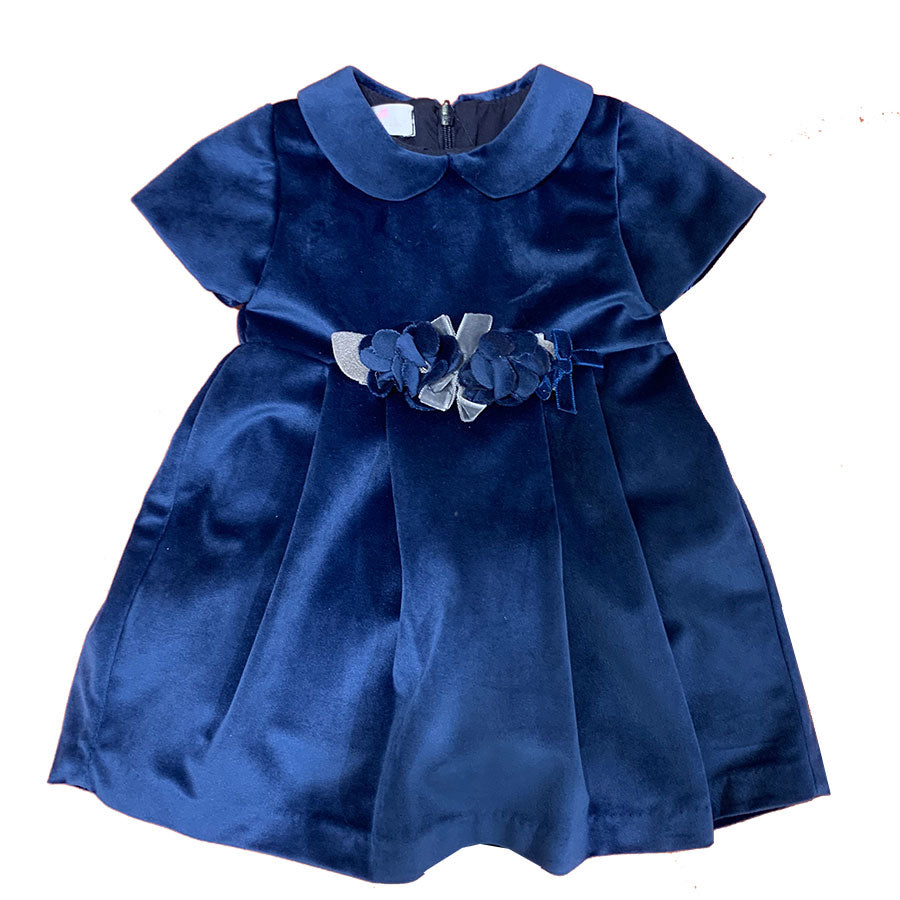 Little dress from the Ambarabà Girls' Clothing line, with short sleeves and a zipper on the back....