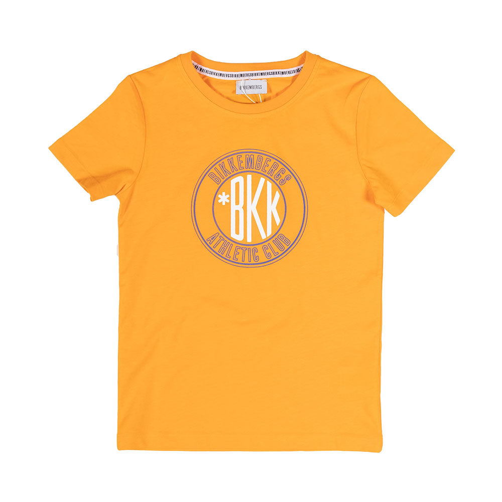 T-shirt à manches courtes de la Ligne Vêtements Enfant Bikkembergs, avec impression ronde sur le ...