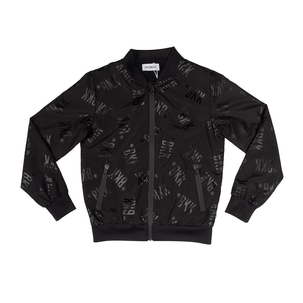Veste de la ligne enfant Bikkembergs, coupe-vent, avec fermeture éclair et modèle court de type b...