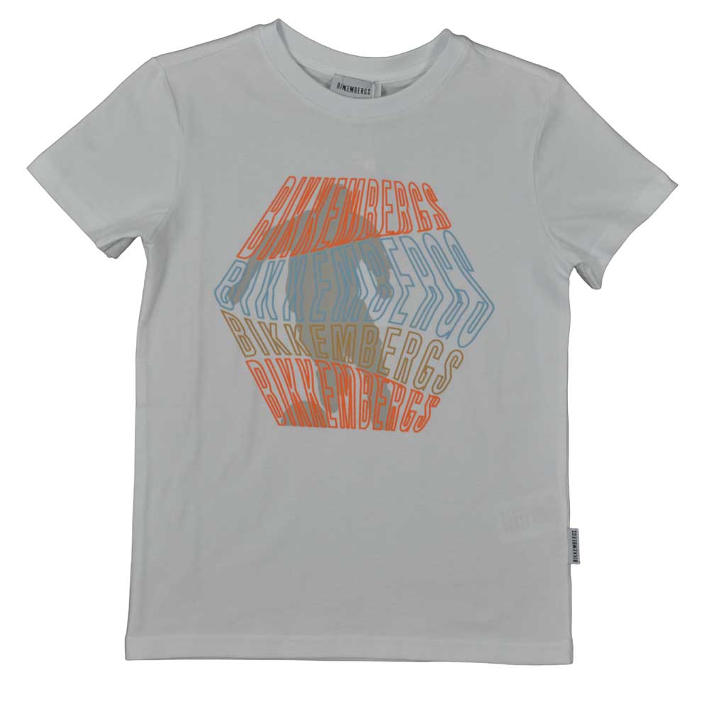 T-shirt della Linea Abbigliamento Bambino Bikkembergs, con stampa colorata sul davanti.
Composizi...