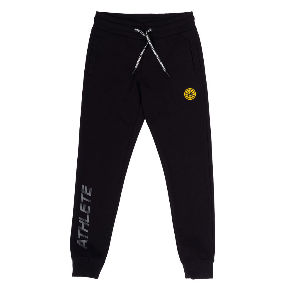 pantalone della linea bambino Bikkembergs, con laccetto in vita e taschino su dietro con logo in ...