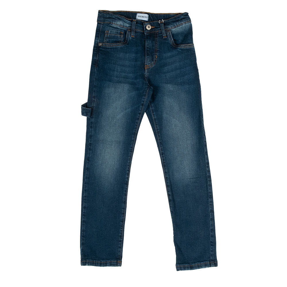
Denim pants from the Bikkembergs Children's Clothing Line, with a regular cut and adjustable wai...