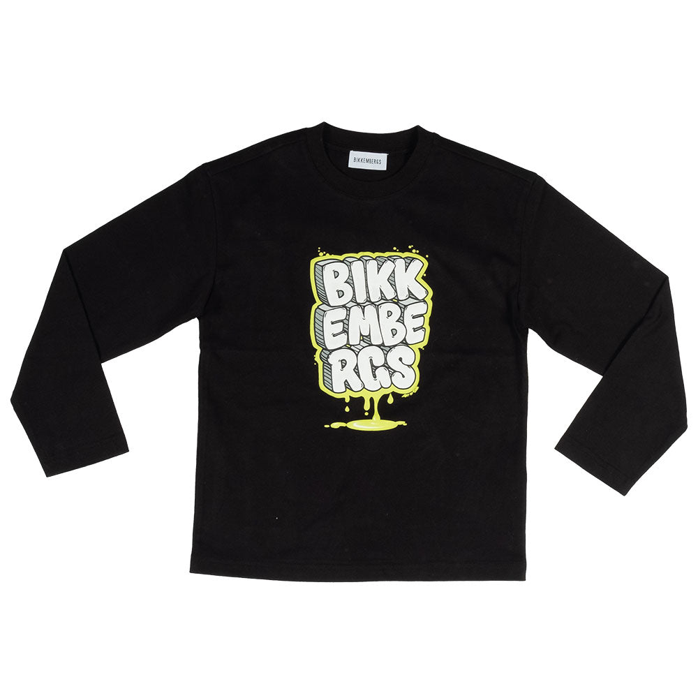 
Maglietta della Linea Abbigliamento Bambino Bikkembergs, a manica lunga e tinta unita con stampa...