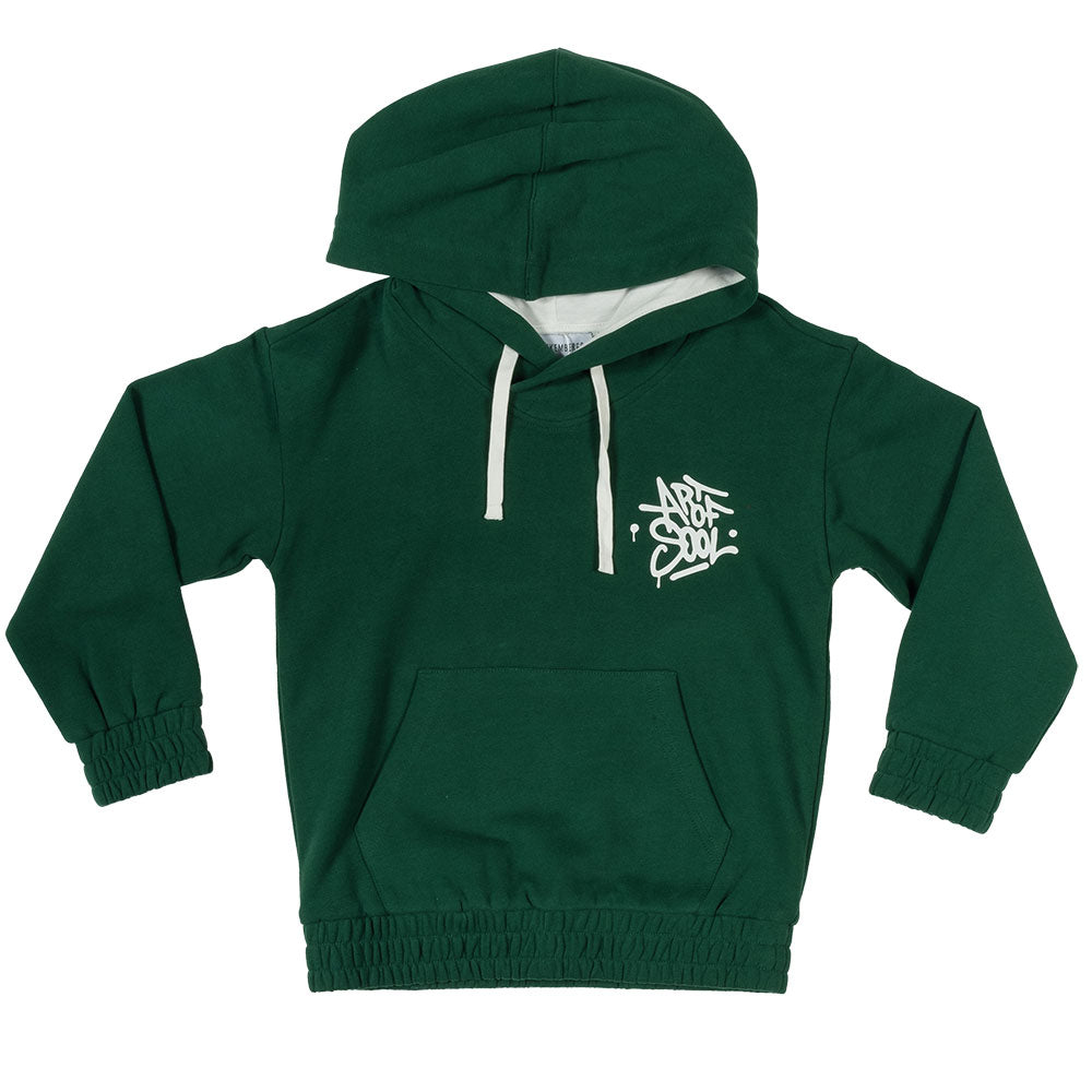 Sweat à capuche de la Ligne Vêtements Enfant Bikkembergs, avec grande poche avant et dessin impri...