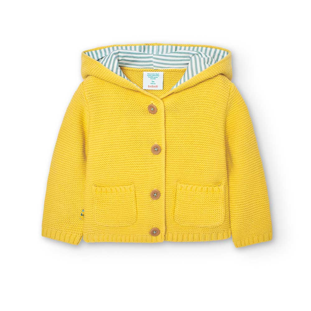 
Cardigan in maglia della Linea Abbigliamento Bambino Boboli, con cappuccio e taschiine sul davan...