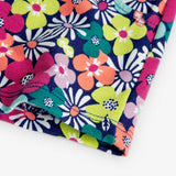 Short felpato fiori per bimba
