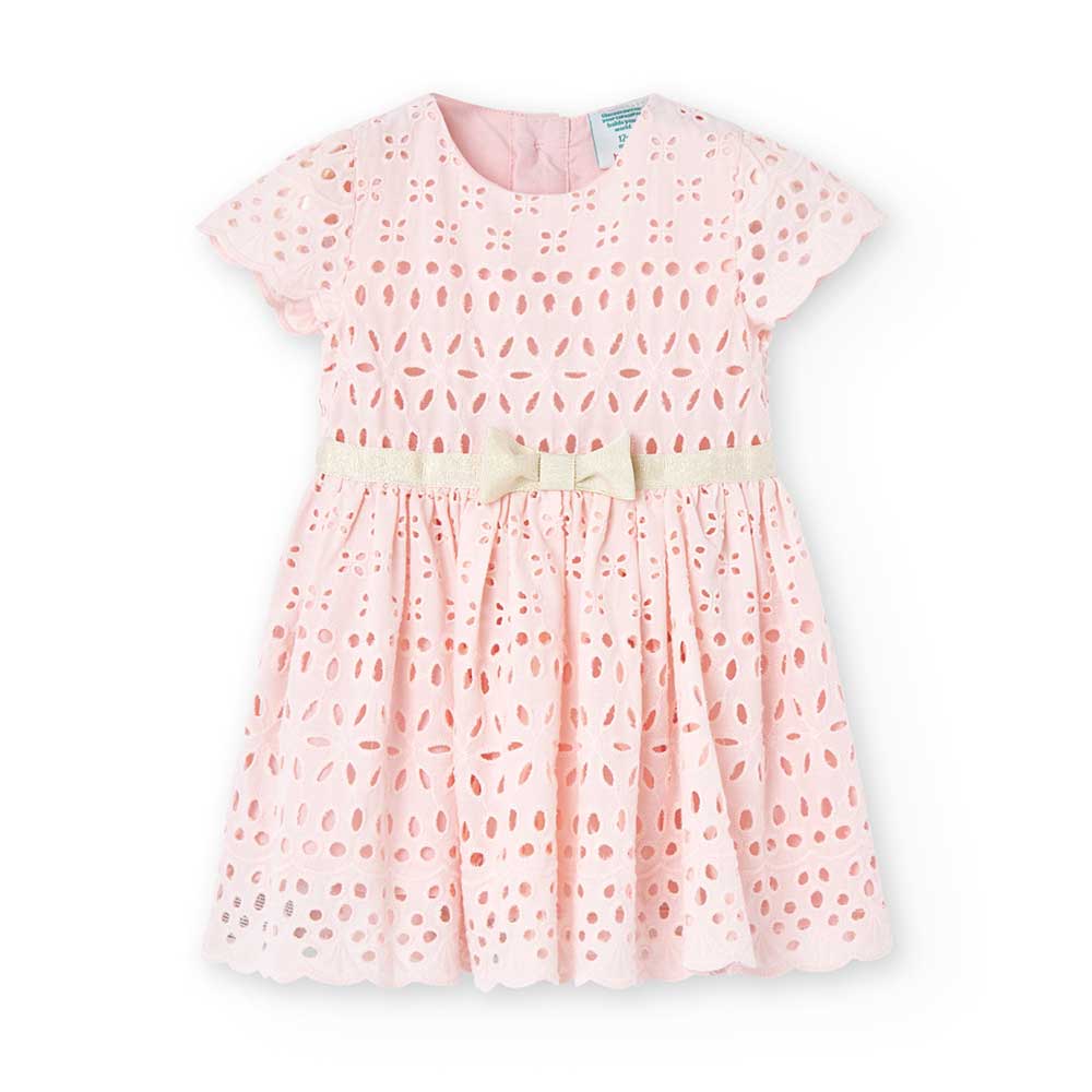 
Abitino elegante della Linea Abbigliamento Bambina Boboli, in tessuto traforato con abbottonatur...