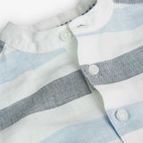 Camicia lino a righe per neonati