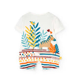 Tutina jersey - BOBOLI - Sesso: Bambina - Colore: Bianco - Stagione: Primavera-Estate