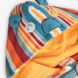 Veste tricot rayée pour bébés