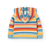 Veste tricot rayée pour bébés