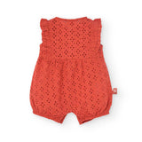 Tutina ricamo - BOBOLI - Sesso: Bambina - Colore: Arancione - Stagione: Primavera-Estate