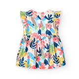 Vestito satin fiori - BOBOLI - Sesso: Bambina - Colore: uni - Stagione: Primavera-Estate