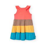 Vestito jersey con fronzoli per neonati