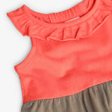 Vestito jersey con fronzoli per neonati