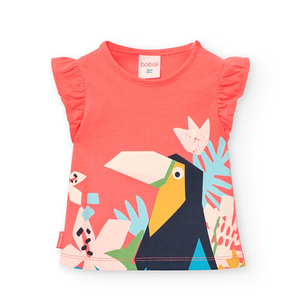 Scopri la vivacità della nostra t-shirt jersey della linea Boboli, pensata appositamente per le p...