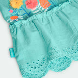 Vestito jersey combinato - BOBOLI - Sesso: Bambina - Colore: Azzurro - Stagione: Primavera-Estate