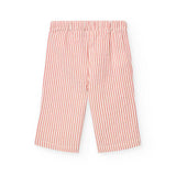 Pantaloni popelin a righe - BOBOLI - Sesso: Bambina - Colore: Arancione - Stagione: Primavera-Estate