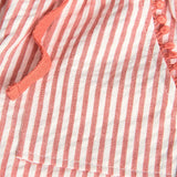 Pantaloni popelin a righe - BOBOLI - Sesso: Bambina - Colore: Arancione - Stagione: Primavera-Estate