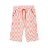 Pantaloni popelin a righe per neonati