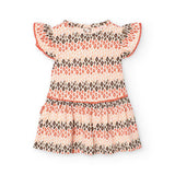 Vestito jersey stampato per bimba