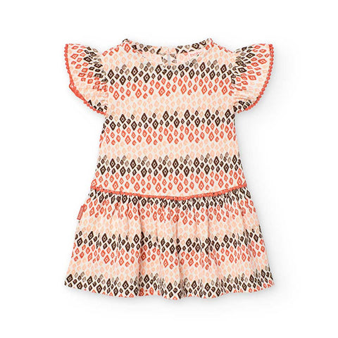 Vestito jersey stampato per bimba