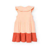 Vestito jersey flame - BOBOLI - Sesso: Bambina - Colore: Arancione - Stagione: Primavera-Estate