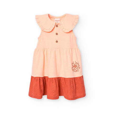 Vestito jersey flame per bimba