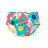Vestito satin fiori per neonati