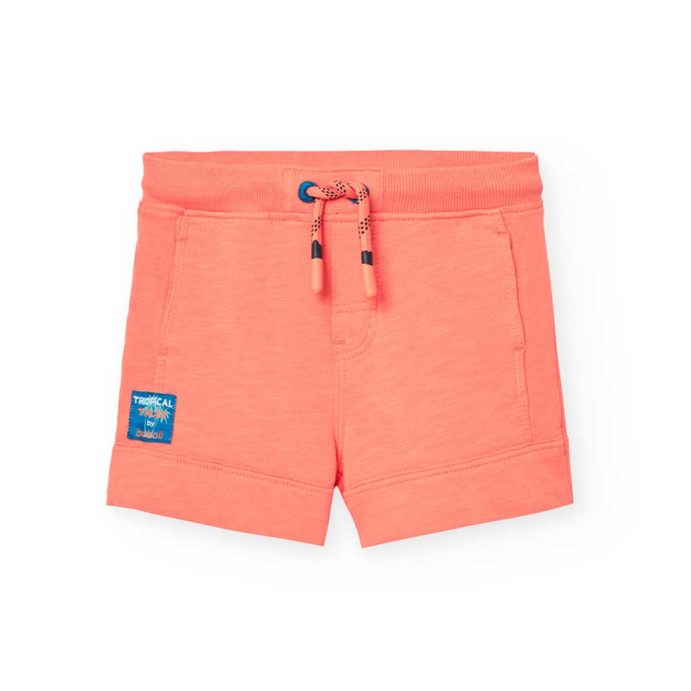 Bermuda doux de la Ligne Vêtements Enfant Boboli, uni avec cordons à la taille.

Composition : 10...