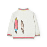 Giacca felpata flameti - BOBOLI - Colore: Bianco - Stagione: Primavera-Estate