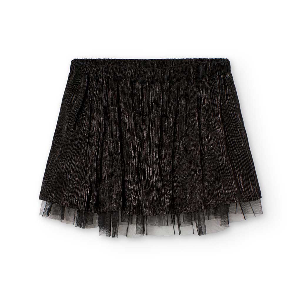 Dress of the Clothing Line for Girls Boboli, with tulle underskirt, elastic at the waist and lure...