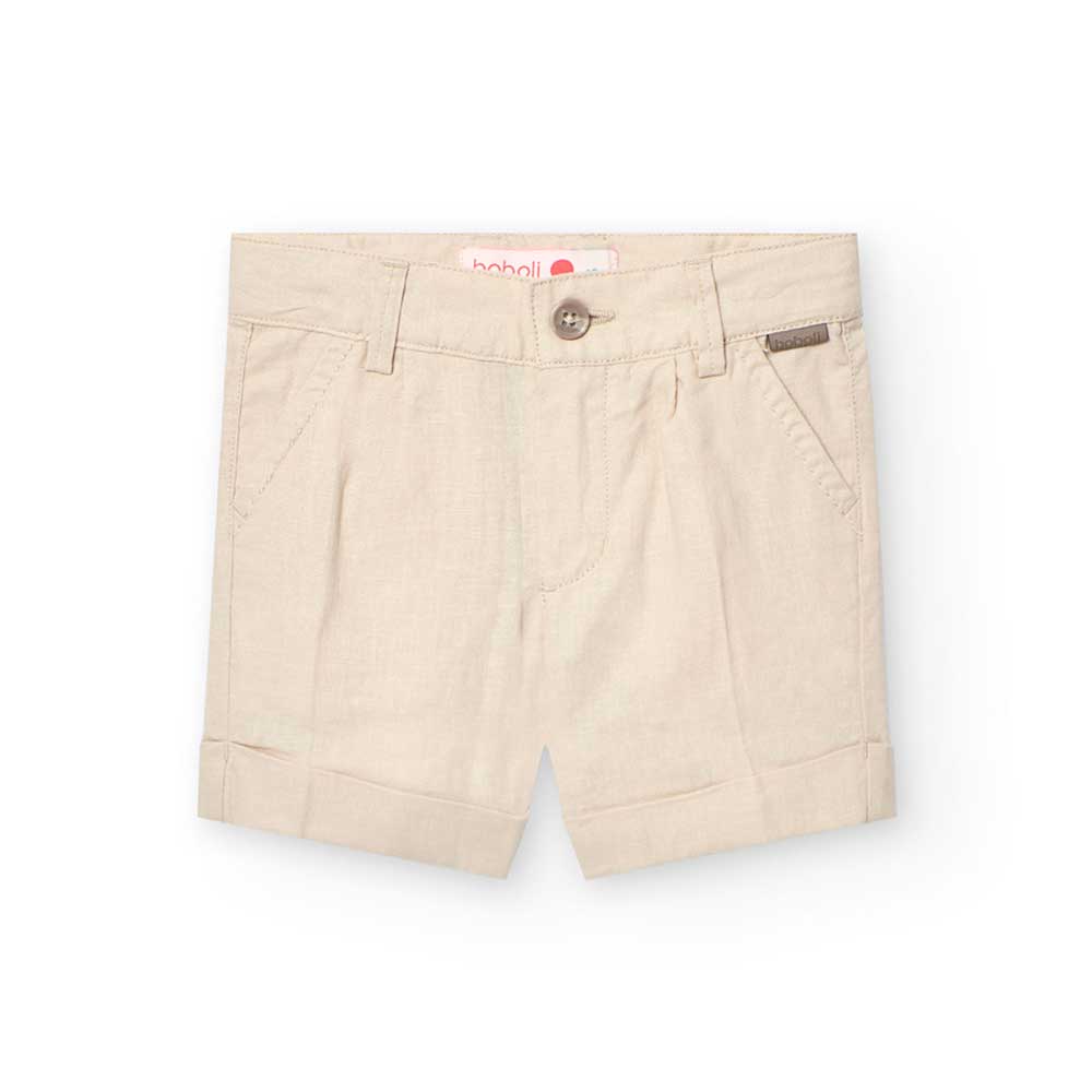 Shorts aus Leinen der Kinderbekleidungslinie Boboli, mit verstellbarem Taillenbund.

Zusammensetz...