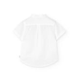 Camicia lino manica corta per neonati