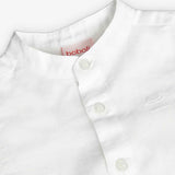 Camicia lino manica corta per neonati