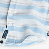 Camicia lino a righe per neonati