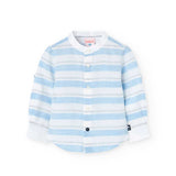 Camicia lino a righe per neonati