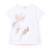 Maglietta jersey elastico per ragazza