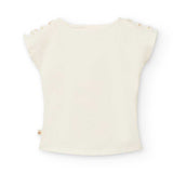 Maglietta jersey elastico - BOBOLI - Sesso: Bambina - Colore: Panna - Stagione: Primavera-Estate
