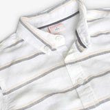 Chemise en lin rayée pour garçon