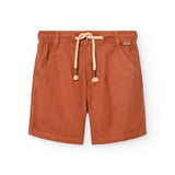 Bermuda lino - BOBOLI - Colore: Arancione - Stagione: Primavera-Estate