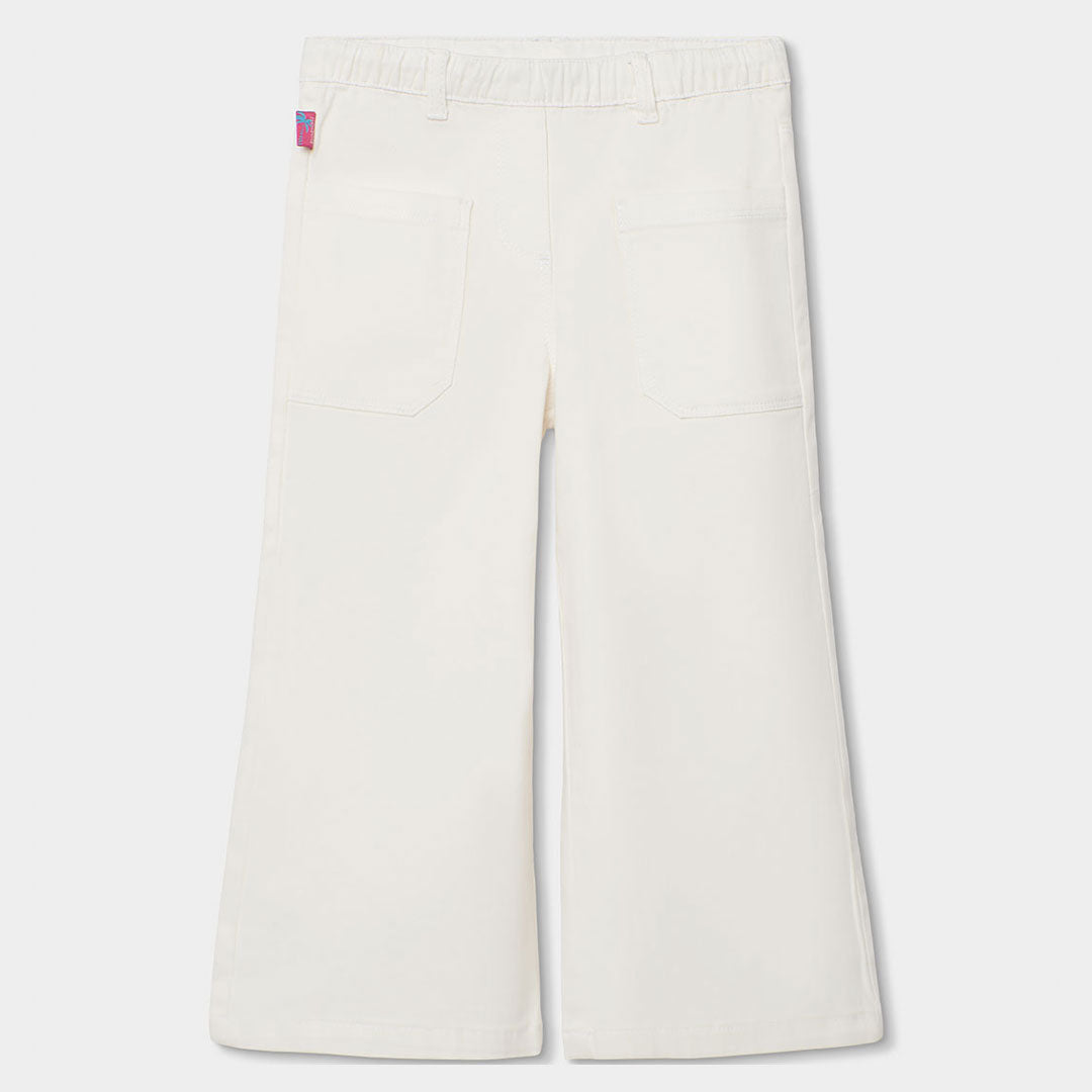 Pantalone della Linea Abbigliamento Bambina Boboli, con modello a palazzo e misura regolabile in ...