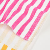 Telo a righe con cappuccio - BOBOLI - Sesso: Bambina - Colore: Fucsia - Stagione: Primavera-Estate