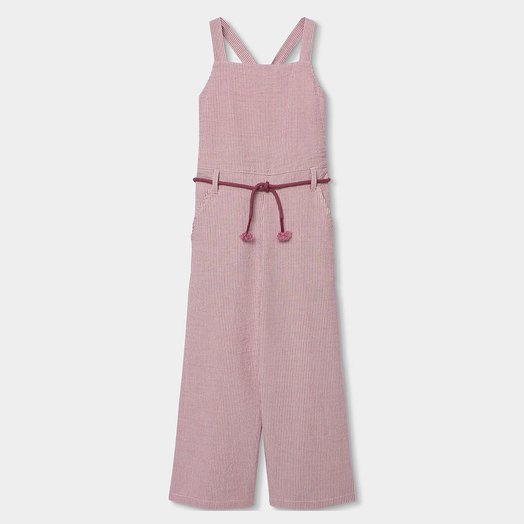 Tuta della Linea Abbigliamento Bambina Boboli, con bretelle e modello del pantalone a palazzo. La...
