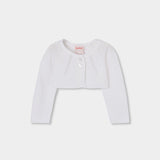 Bolero maglieria - BOBOLI - Sesso: Bambina - Colore: Bianco - Stagione: Primavera-Estate