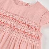 Vestito lino - BOBOLI - Sesso: Bambina - Colore: Rosa - Stagione: Primavera-Estate