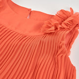 Blusa garza - BOBOLI - Sesso: Bambina - Colore: Arancione - Stagione: Primavera-Estate