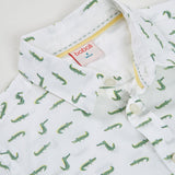 Camicia popelin stampato - BOBOLI - Colore: Bianco - Stagione: Primavera-Estate