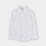 Camicia lino manica lunga - BOBOLI - Colore: Azzurro - Stagione: Primavera-Estate